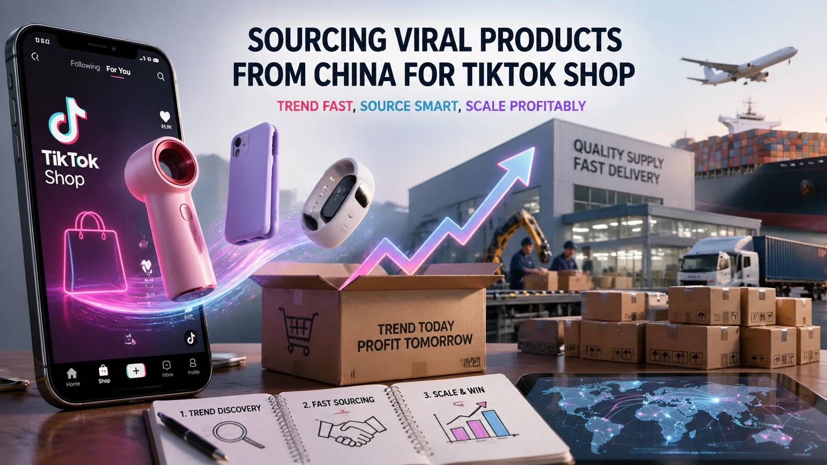 Полное руководство по поиску вирусных продуктов для магазина TikTok на 2026 год из Китая